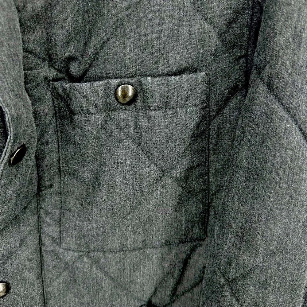 J. Crew Sussex Quilted Jacket Black Gray Size S